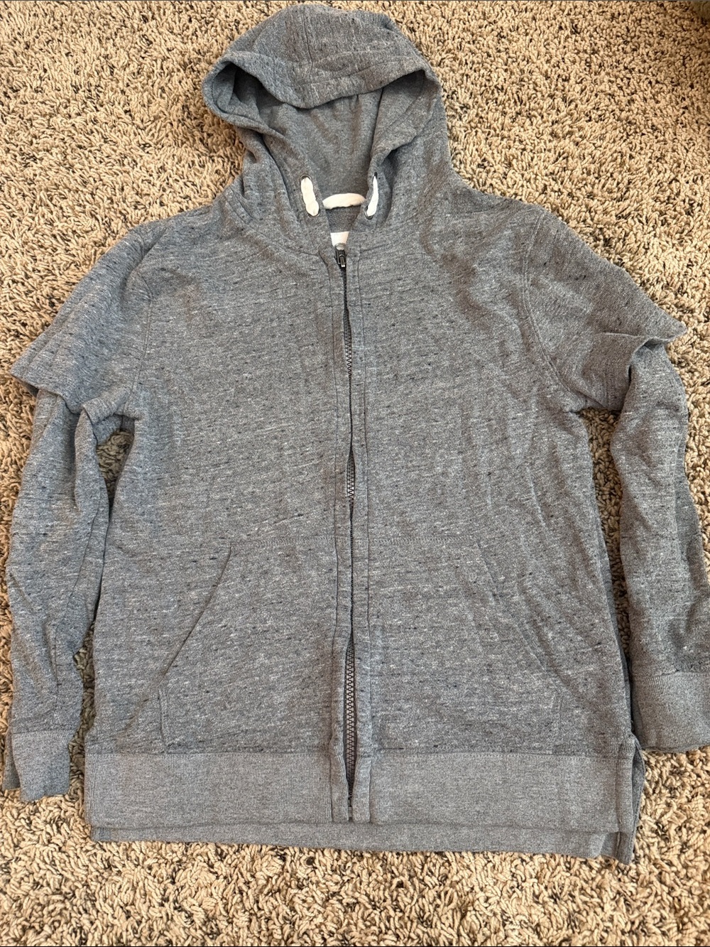 Cat & Jack Gray Full Zip Hooded Sweatshirt